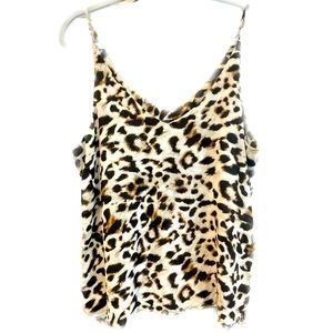 4/$15💥 Shinestar Cheetah Print Tank Shell Juniors Sz L Bin S